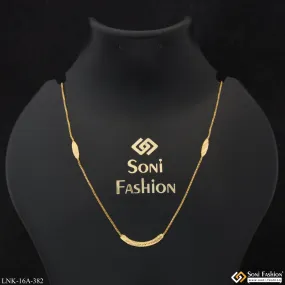 1 Gram Gold Plated Funky Design Superior Quality Chain for Lady - Style A382