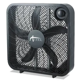 1PC Alera 3-Speed Box Fan, Black