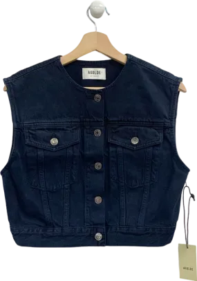 Agolde Smudge Denim Vest UK M