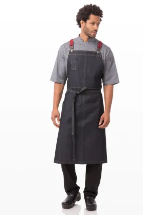 Berkeley Indigo Denim Chef's Bib Apron