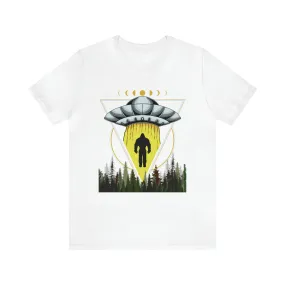 Bigfoot UFO Abduction Unisex Jersey Short Sleeve Tee