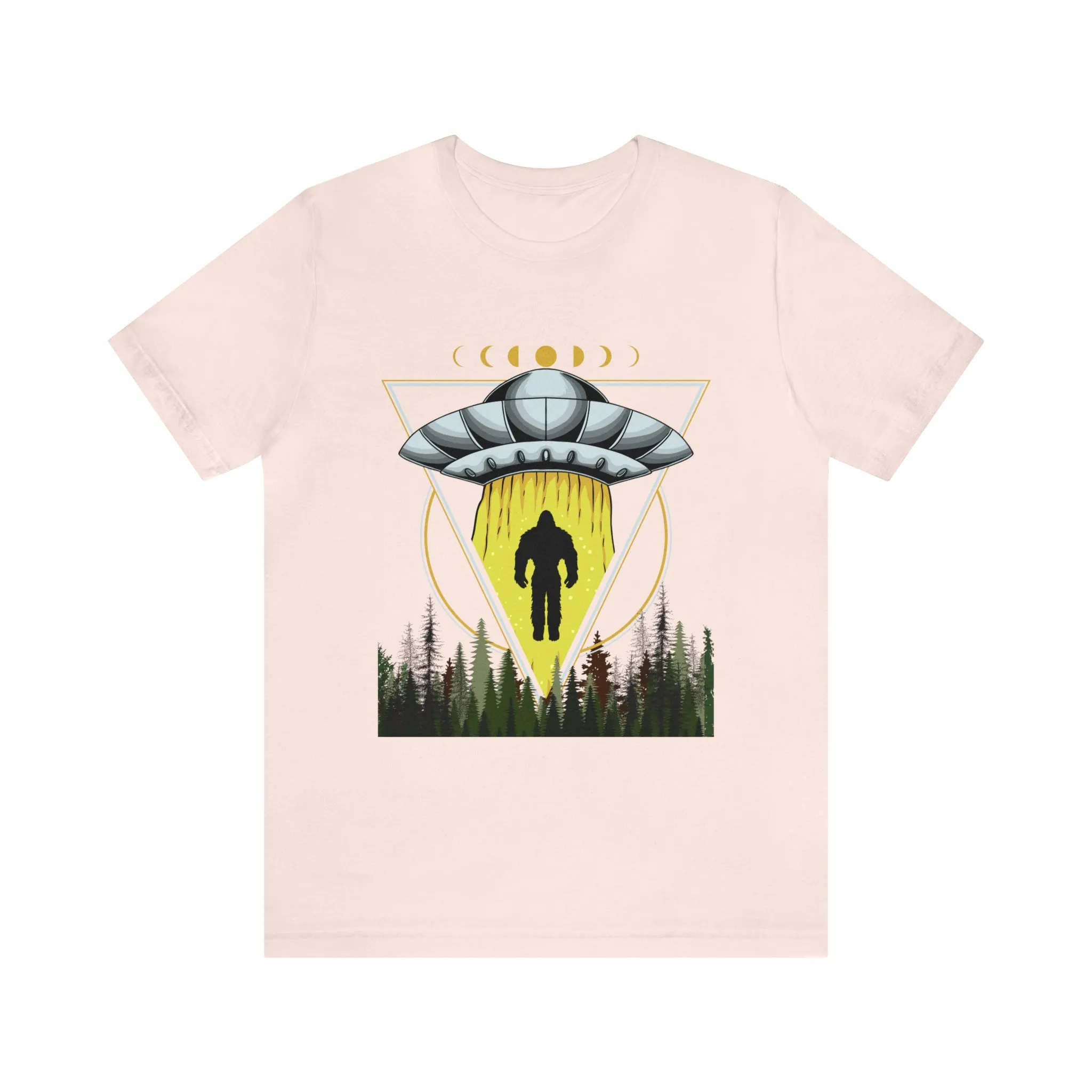 Bigfoot UFO Abduction Unisex Jersey Short Sleeve Tee