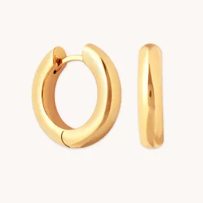 Bold Medium Hoops in Gold