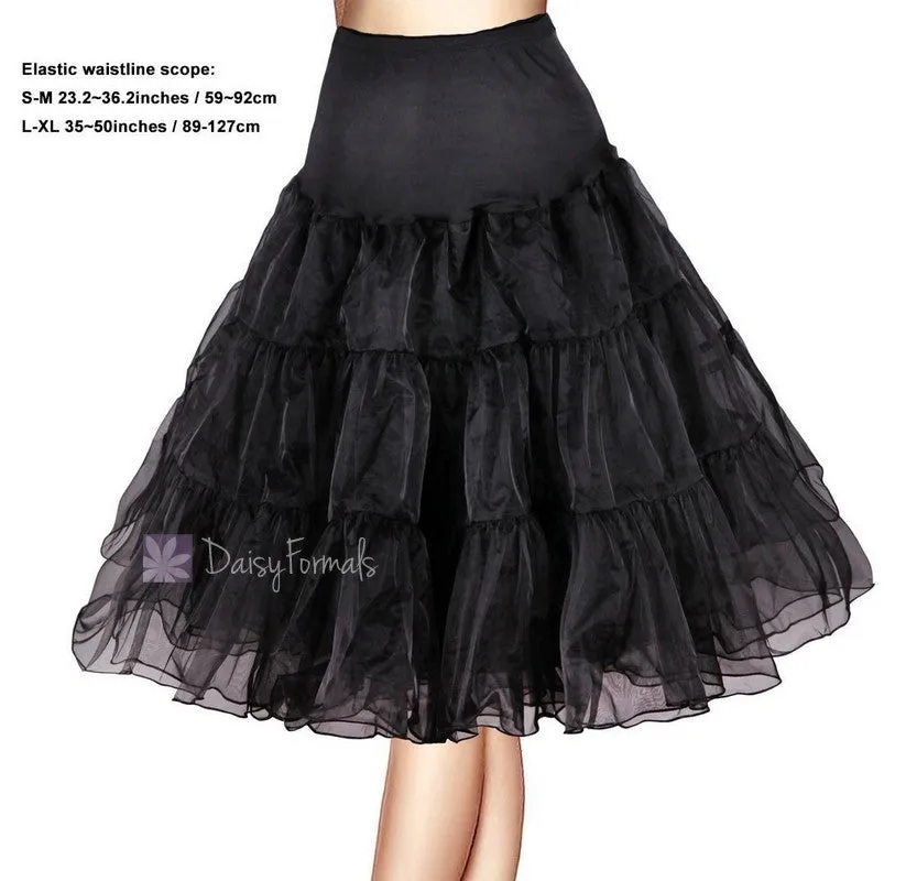 DaisyFormals Petticoat Crinoline Retro Vintage Swing 1950's Rockabilly Slip (PT001)