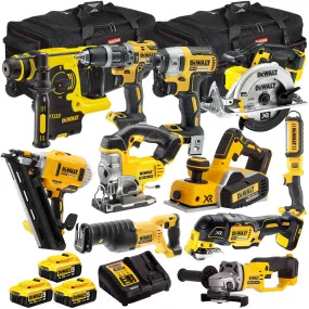 Dewalt 18V 11 Piece Power Tool Kit with 3 x 5.0Ah Battery & Charger T4TKIT-993