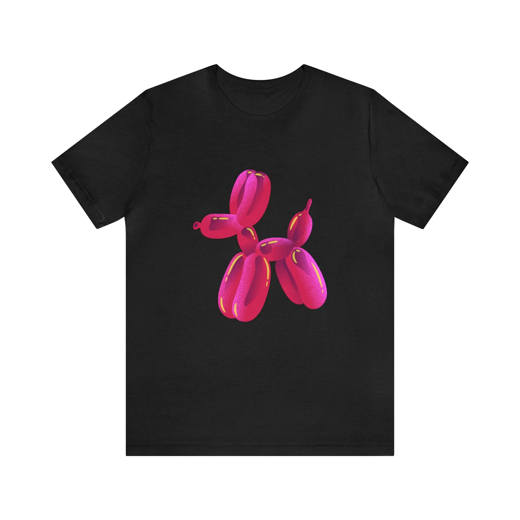 Dog balloon pink Unisex Jersey Short Sleeve Tee