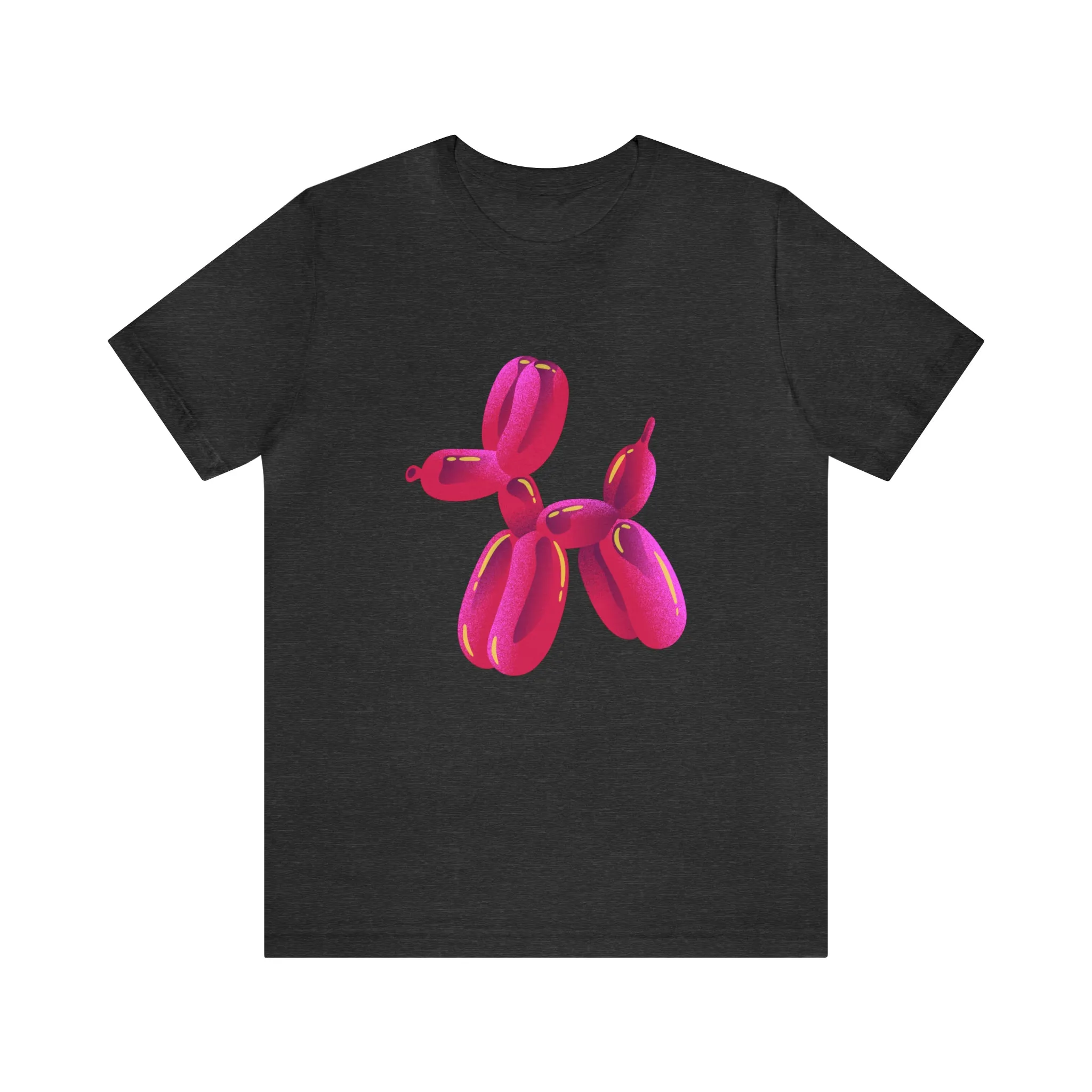 Dog balloon pink Unisex Jersey Short Sleeve Tee