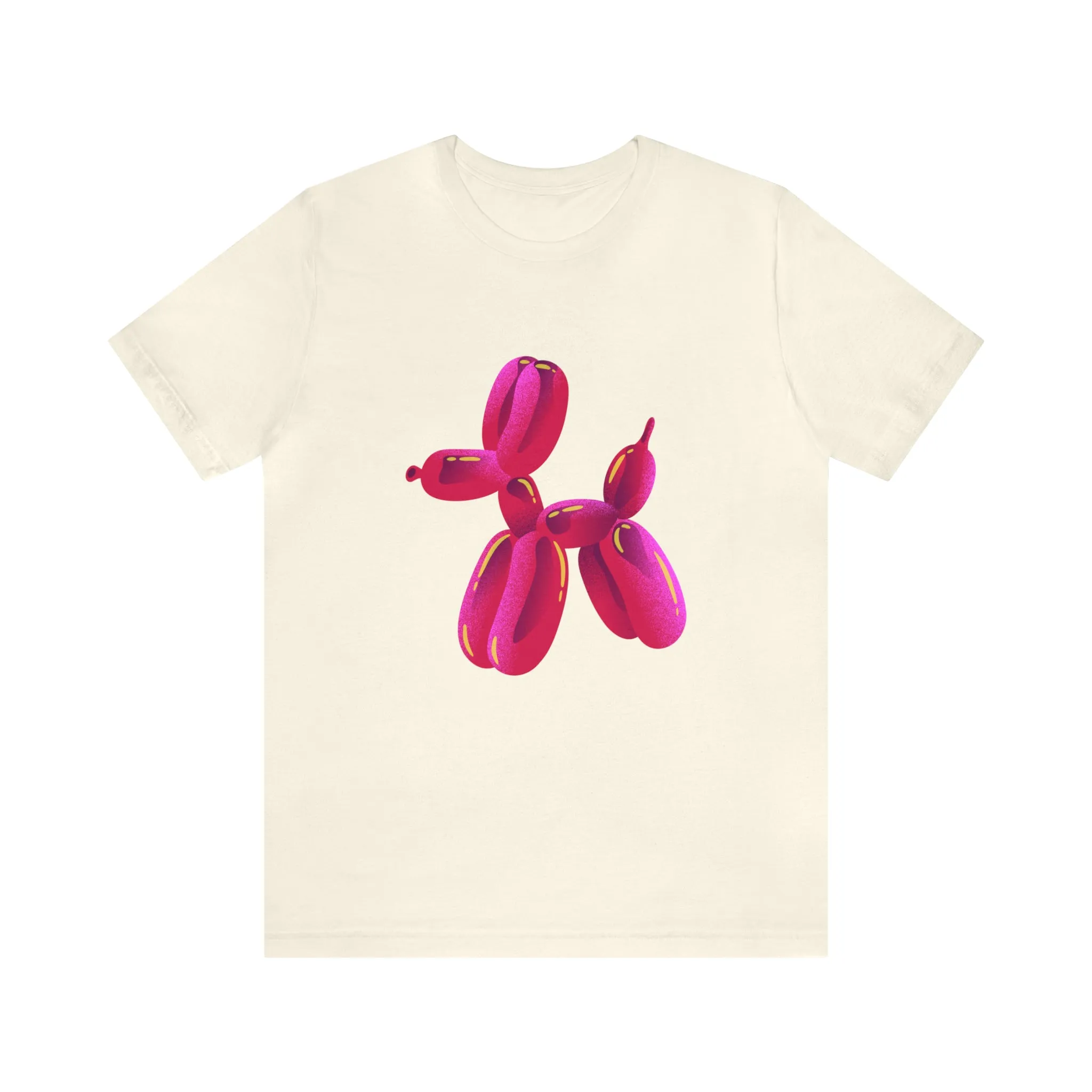 Dog balloon pink Unisex Jersey Short Sleeve Tee