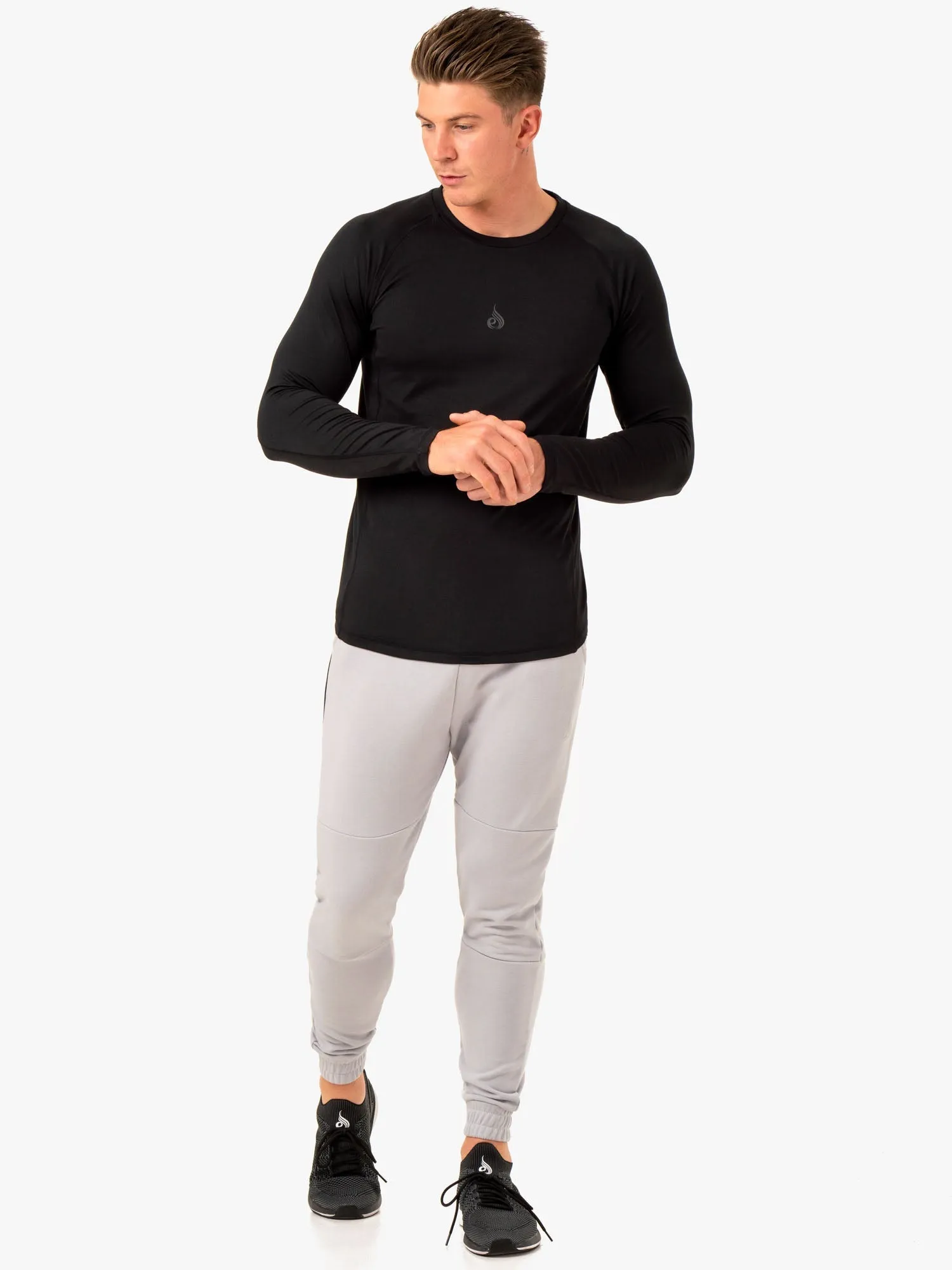 Enhance Long Sleeve Training Top - Black