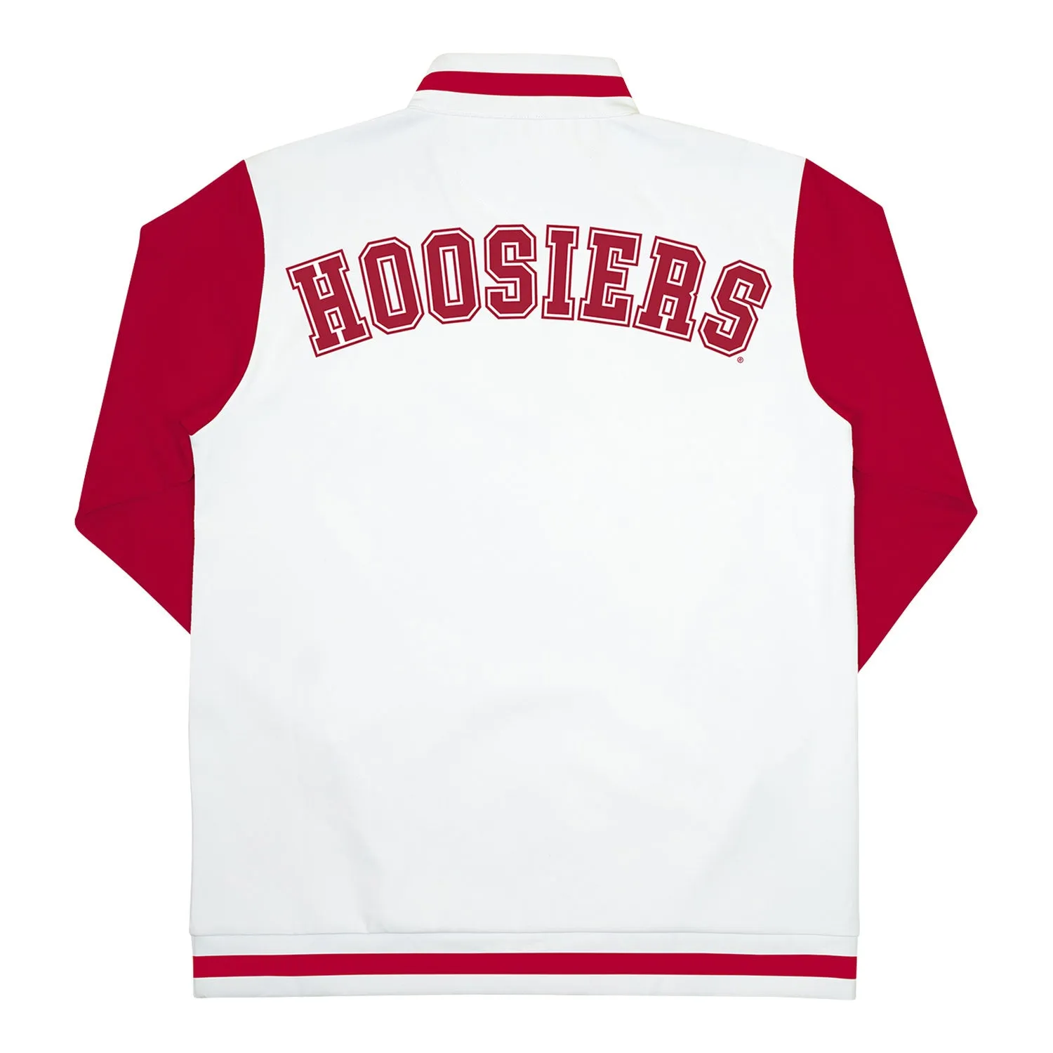 Indiana Hoosiers Sublimated Color Block 1/4 Zip White Jacket