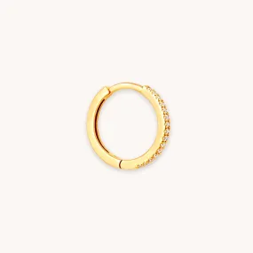 Jewelled Hoop 11.5mm in Gold