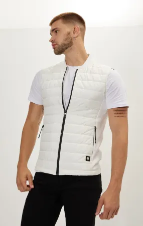 Lightweight Puffer Vest - Off White