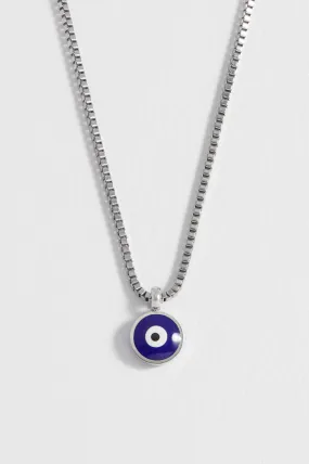 Mens Enamel Evil Eye Necklace