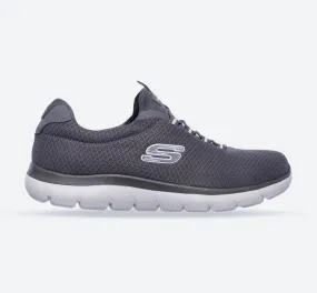 Men's Wide Fit Skechers 52811 Summits Slip On Sports Trainers - Charcoal