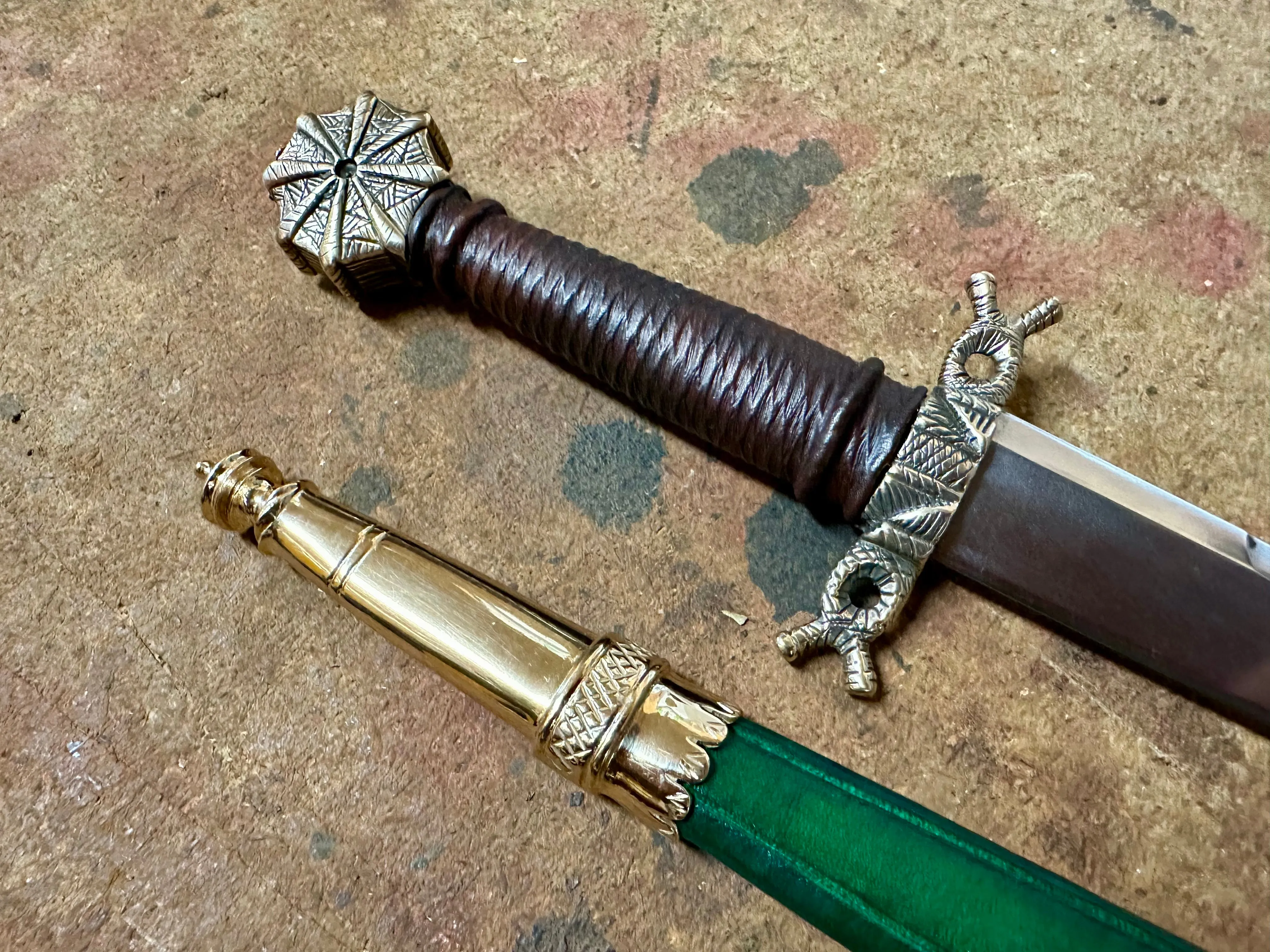 Spider web Quillon dagger Late 14th Early 15th - SOLD