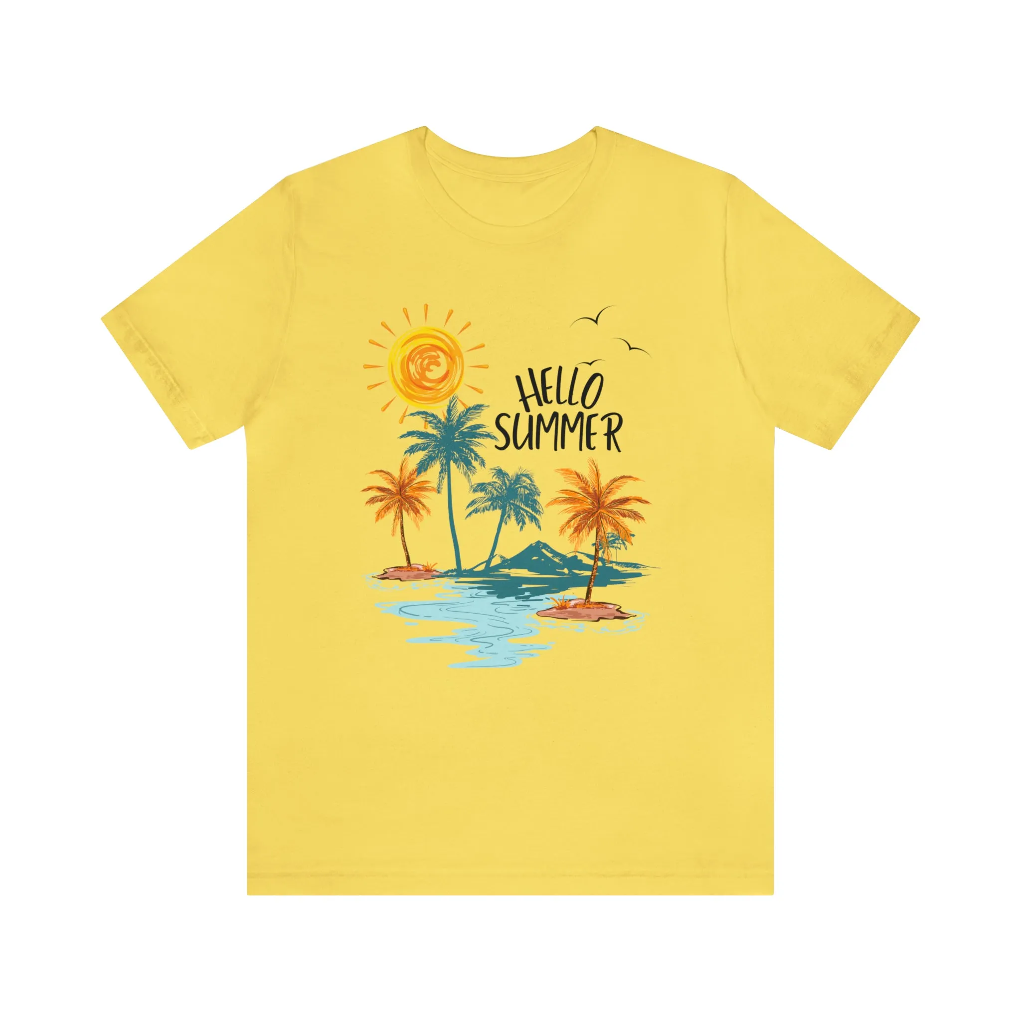 Summer Unisex Jersey Short Sleeve Tee