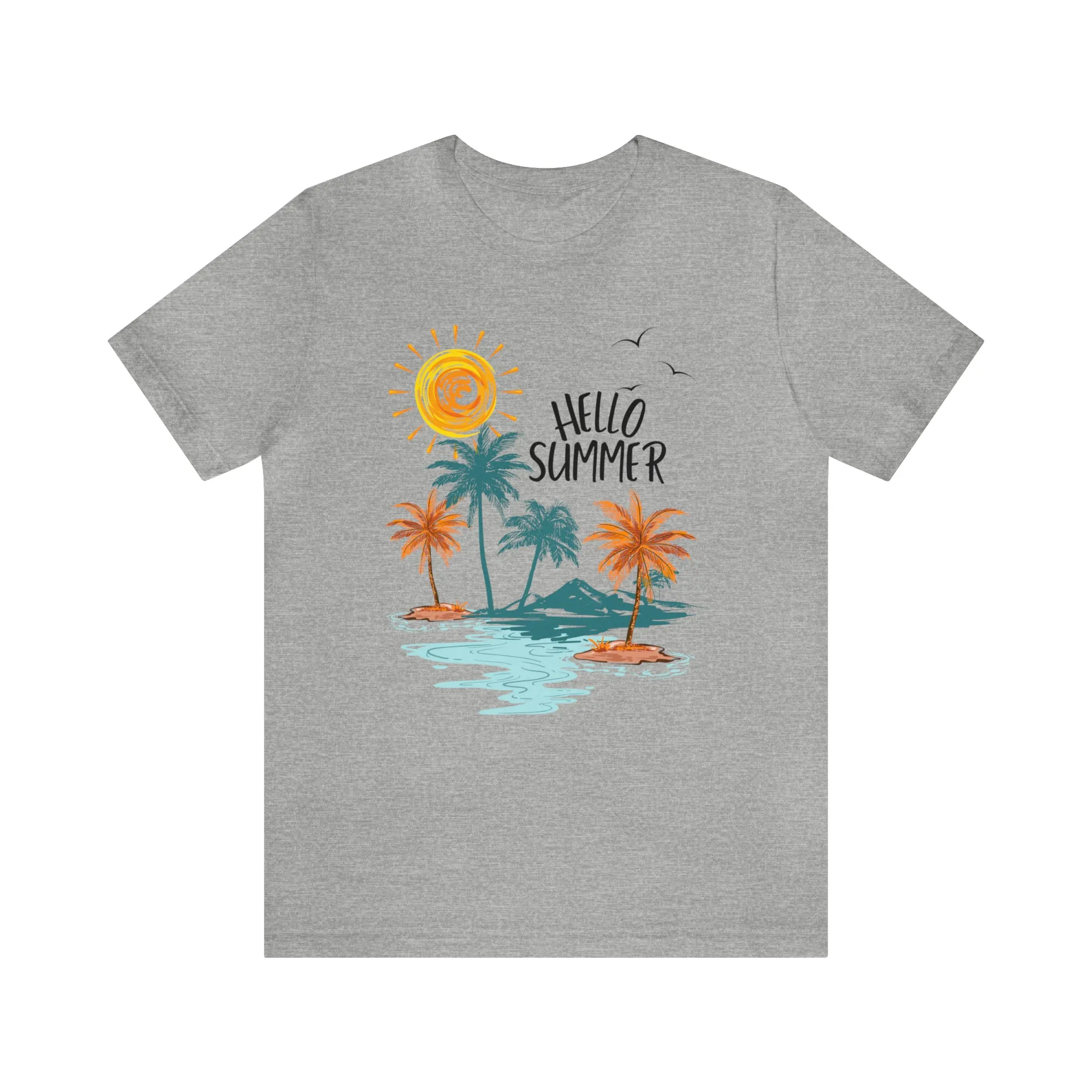 Summer Unisex Jersey Short Sleeve Tee