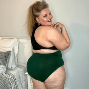 Super High Waist Panties - Hit the Bottle Green