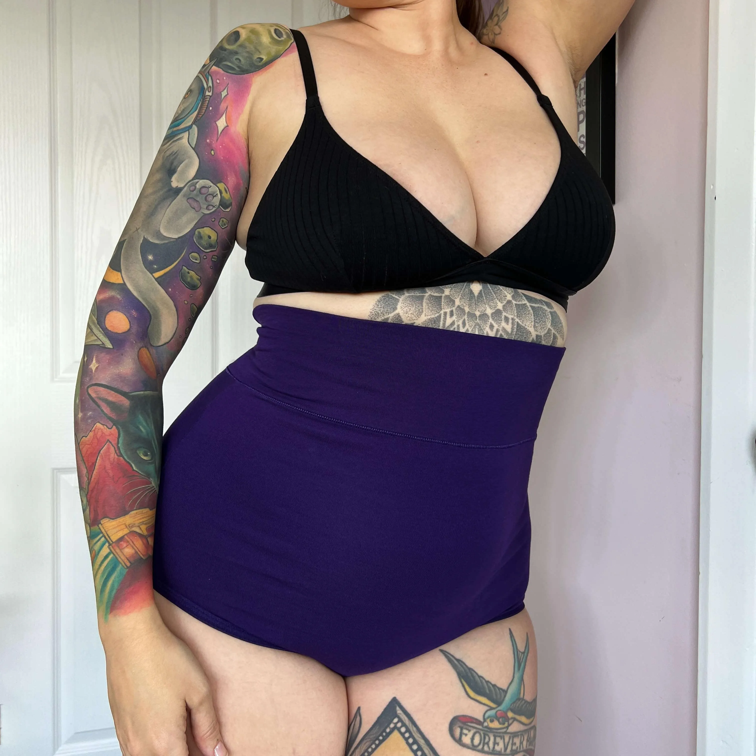 Super High Waist Panties - Suffragette Purple